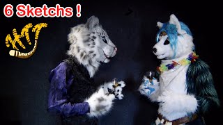 SKETCHS FURRY - Nash, Frosthera, et Tisha